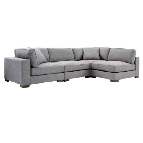 Cubo 20 Modular Sofa / Flexible Modern Seating / Plush Gray Couch